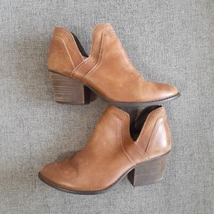 Leather ankle boots
